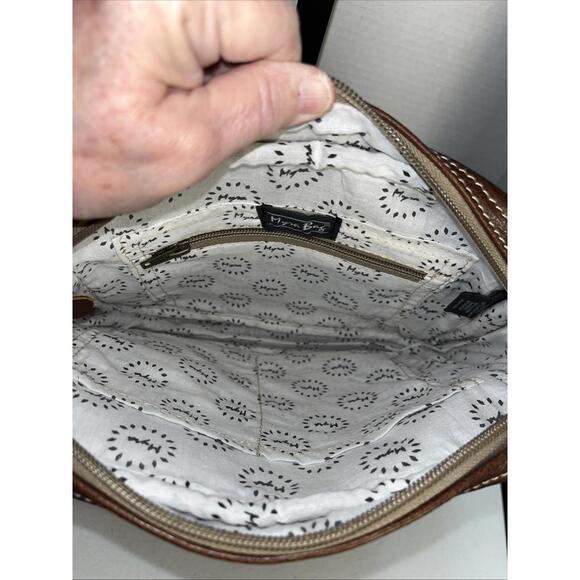 MYRA BAG Crossbody Hair On Hide Bag Brown Cream NWT Turquoise Concho - Picture 10 of 10
